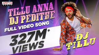 #TilluAnnaDJPedithe Full Video Song |DJ Tillu Songs |Siddhu,Neha Shetty |Vimal Krishna |Ram Miriyala