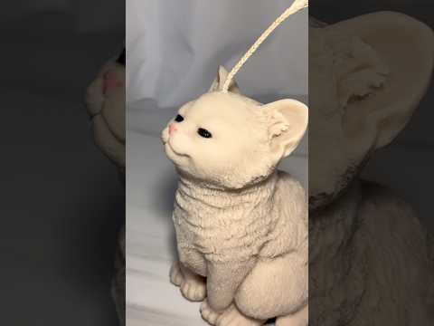 Making cat candle pt.2🐈#candlemaking #candle #wax #eco #bio #diy #cat #browncat #brown #soycandles