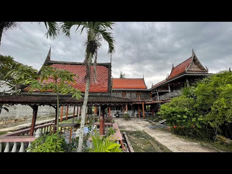 Land for sale with Thai houses Along the Tha Chin River, Krathum Baen District, almost 3 rai. Sold 25.5 million baht (negotiable) – รูปที่ 2