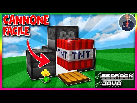 FACILE: COME FARE UN CANNONE DI TNT SU MINECRAFT (PS4 SWITCH XBOX PE JAVA BEDROCK PS5)