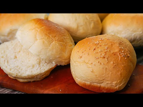 Burger Bun Recipe Eggless Without Oven | Homemade Burger Bun Recipe | Toasted