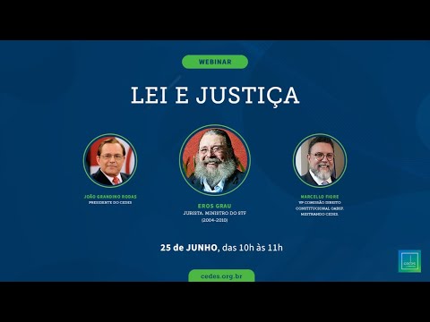 Webinar: Lei e Justiça