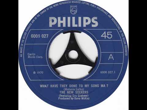 UK New Entry 1970 (190) The New Seekers feat  Eve Graham - What Have They Done To My Song Ma?