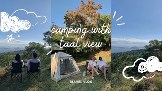 Camping with Taal View ⛺️🌋 | Bevs & Li ♡