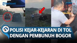BAK FILM ACTION! Polisi Kejar-kejaran Tangkap Pelaku Pembunuhan Wanita di Bogor, Mobil Terguling!