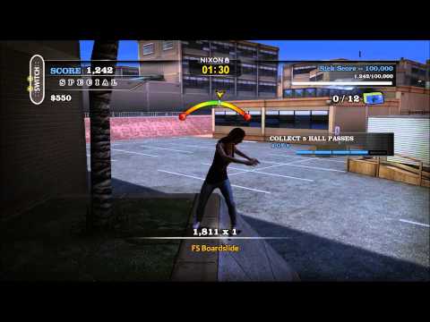 Tony Hawk's Pro Skater HD Emily Westlund Gameplay Walkthrough Part 2 School & Secret Area