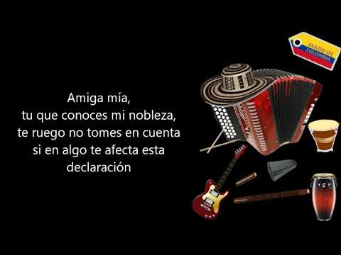 Amiga mia Los Embajadores Del Vallenato Letra