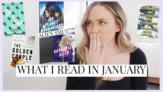 every book I read in january, romance, thrillers, blue alien smut lol | reading wrap up