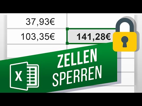 Sperren von Zellen in Excel | Einzelne Zellen schützen | Zellen mit Passwort schützen
