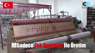 preview picture of video 'Tam Otomatik ALTIGEN TEL(Hexagonal Wire-Petek Gözlü) örme makinesi RZ-10 %100 TÜRK MALI'