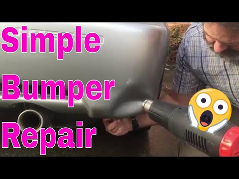 How to repair a Dent in a Rubber or Plastic Bumper quick and easily.