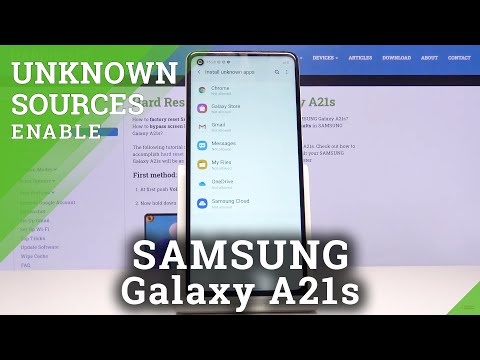 How to Allow Unknown Sources in Samsung Galaxy A21s - Download Apps from Browser