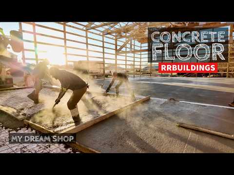 My Dream Shop Ep-20: Pouring the Concrete Floor!!