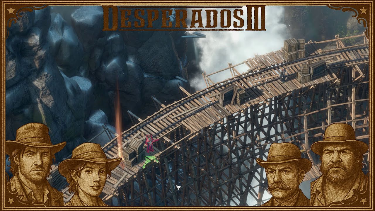 #desperados3 : Bleihaltiger Brücke mit Lippenstift, Laufmasche und Wiener Schmäh