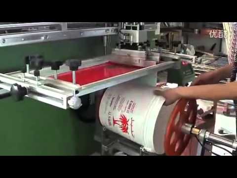LC 1200E Large Size Cylinder Screen Printer for Plastic Bucket