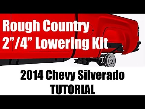2014 Chevy Silverado Lowering Kit - Rough Country 2”/4” Drop - Tutorials and Review 2WD 1500 pickup