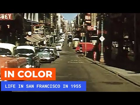 Nostalgic Footage Of San Francisco In 1955 [In Color]