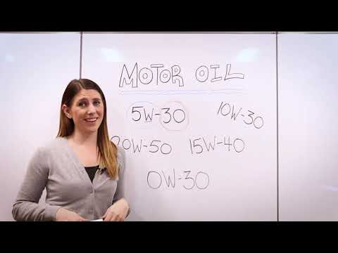 Numbers and Letters on Motor Oil