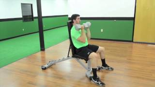206. Seated Dumbbell Arnold Press
