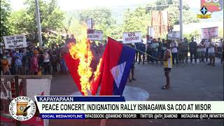 Peace Concert, Indignation Rally isinagawa sa Cagayan de Oro at Misamis Oriental