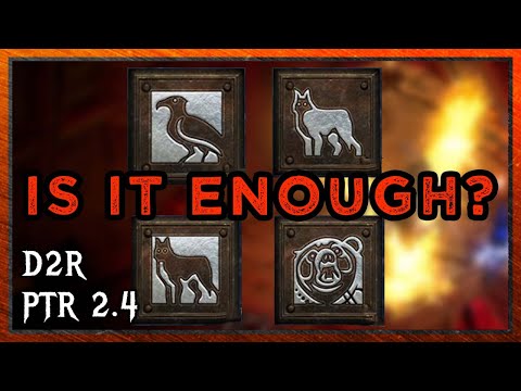 Summon Druid in 2.4 PTR is sort of... Diablo 2 Resurrected