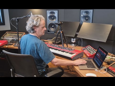 Nord synths with industry legend, Gary Bromham, at Tileyard Studios London.