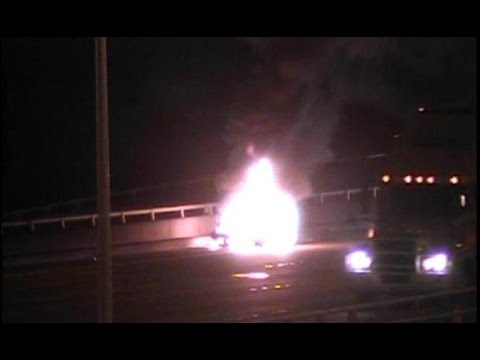 Fatal Motorcycle Crash, Fire Blocks All Lanes of Northbound I-5 in Seattle