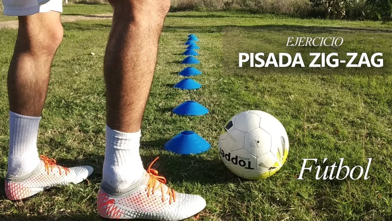 Ejercicio ZIG-ZAG CON PLANTA DEL PIE - Entrenamiento fútbol