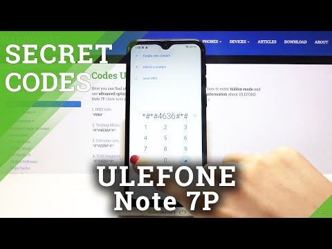Secret Codes for ULEFONE Note 7P – Advanced Options