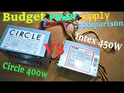 Cheap Vs Budget Power Supply | Circle CPH698V12 400W Vs Intex Techno 450W | PSU Direct  Comparison ⚔