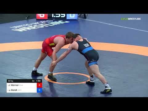 2018 Marine Corps US Open/UWW Junior Freestyle 92 Finals - Jacob Warner (Iowa) Vs. John Borst (SER
