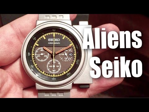 Seiko Giugiaro Design Spirit Smart SCED035 Limited Edition Aliens Movie Watch