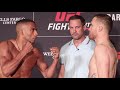 Edson Barboza Vs Justin Gaethje Official Weigh In Staredown