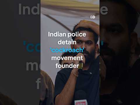 Indian police detain 'cockroach' movement founder | DW News
