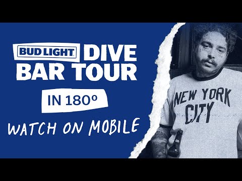 180° Cam - Bud Light Dive Bar Tour with Post Malone - New York Video