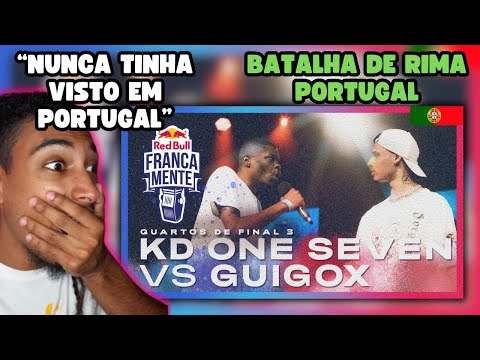 PORTUGUÊS 🇵🇹 REAGE a REDBULL FRANCAMENTE PELA PRIMEIRA VEZ! | KD One Seven vs Guigox