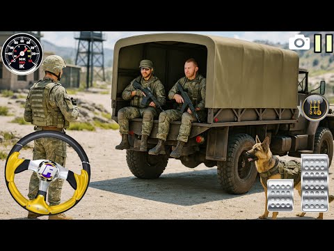 Us Offroad Army Truck Driving 3d Gameplay - Army Truck Cargo Simulator 2025 - Android Gameplay 