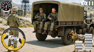 Us Offroad Army Truck Driving 3d Gameplay - Army Truck Cargo Simulator 2025 - Android Gameplay 