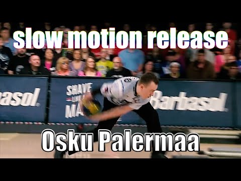 Osku Palermaa slow motion release - PBA Bowling