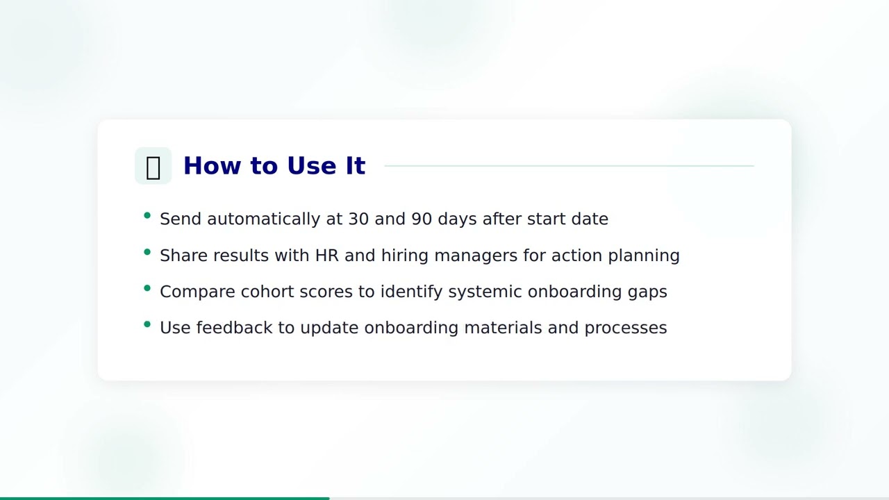 Onboarding Survey Template Guide