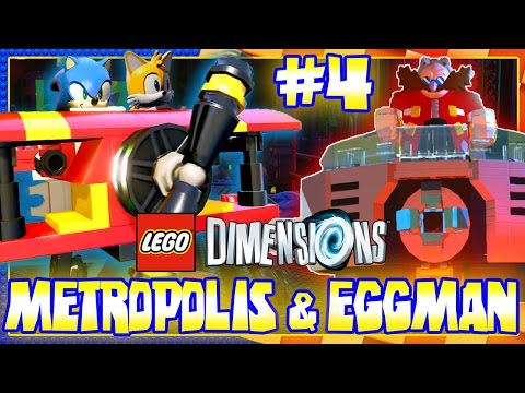 ABM: Sonic Dimensions - Metropolis & Eggman! Lego Dimensions (Walkthrough 4! 60fps)