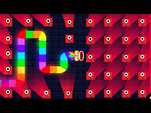 Ultimate Numberblocks Snak in the Apple Worm Maze Mayhem