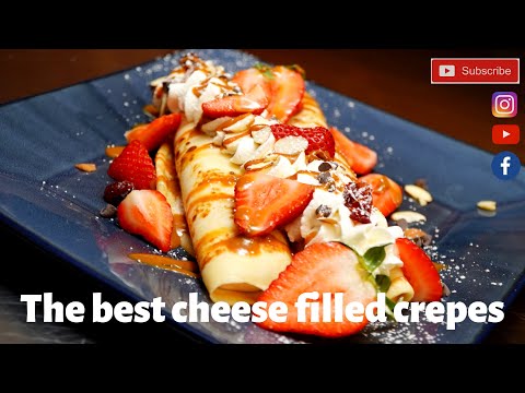 Strawberry Cream Cheese Filled Crepes