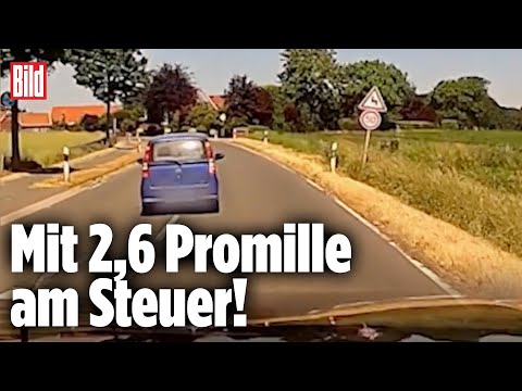 Auto-Held stoppt Suff-Fahrer | Dashcam filmt alles
