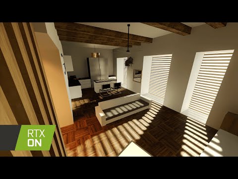 Minecraft RTX Showcase - (Modern Living Room)