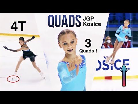 Quads in JGP Kosice 2021 (analysis) junior women