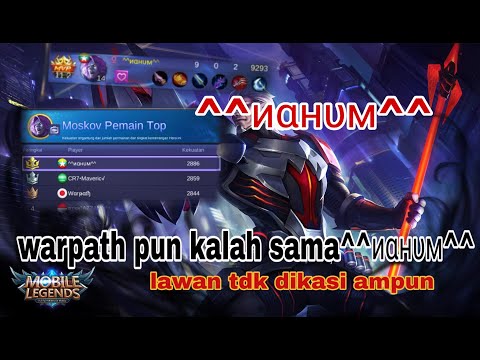 TOP 1 GLOBAL MOSKOV NGAMUK ^^иαнυм^^!!GAME PLAY MOSKOV!! MOBILE LEGEND INDONESIA!!