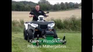preview picture of video 'Quad ATV Frontmähwerk Rasenmäher Mähwerk Kehrmaster'