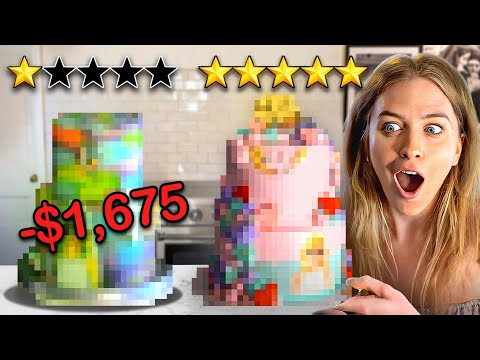 Professional Baker Tries 1 Star vs 5 Star Bakery Birthday Cakes