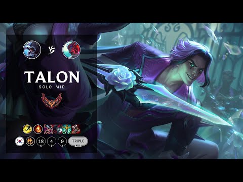 Talon Mid vs Yone - KR Grandmaster Patch 12.9